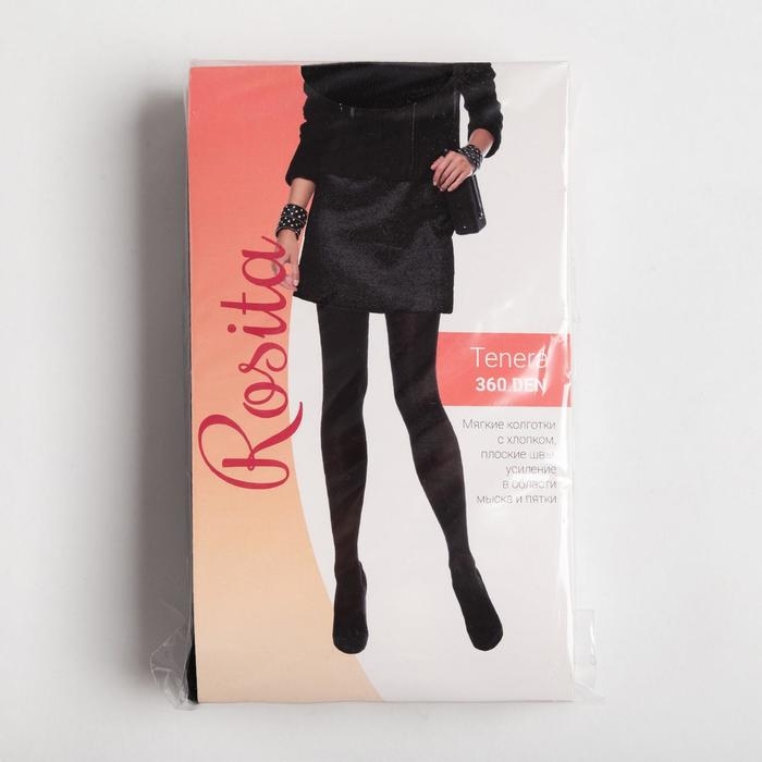 Колготки женские Tenera 360 DEN, цвет чёрный, размер 5