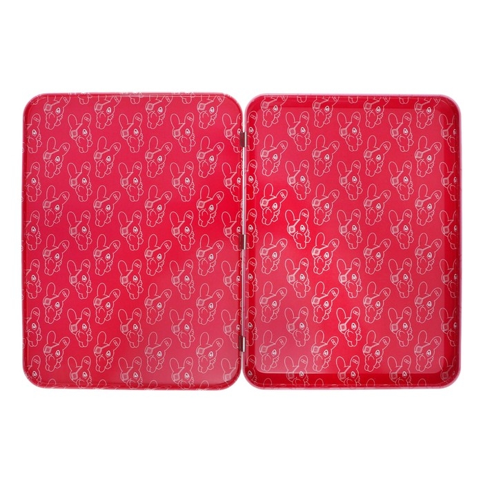 Пенал-футляр металлический 235 х 175 х 20 мм, Феникс "Розовая девушка"