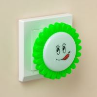 Ночник пластик от сети "Цветы на цветке" МИКС 7,5х7,5х2,7 см RISALUX Ночник пластик от сети "Цветы на цветке" МИКС 7,5х7,5х2,7 см RISALUX