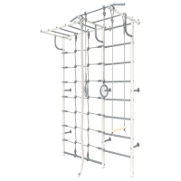 Детский спортивный комплекс 6.01.с &laquo;Роки с рукоходом-сеткой&raquo;, цвет бело-серый