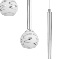 Светильник "Жаннетт" 9х3Вт G4 Хром 30х30х180см