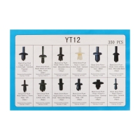 Клипсы и пистоны крепежные, 12 видов, набор 350 шт Клипсы и пистоны крепежные, 12 видов, набор 350 шт