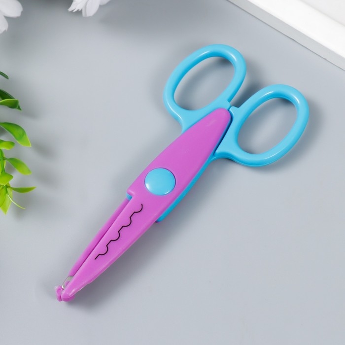 Ножницы рельефные "Цветик" (набор 2 шт) 13 см МИКС