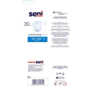 Подгузники для взрослых Super Seni Classic Large, 30 шт Подгузники для взрослых Super Seni Classic Large, 30 шт