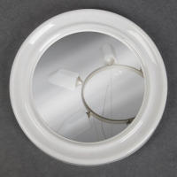 Зеркало настенное &laquo;Скромность&raquo;, d зеркальной поверхности 18,5 см, цвет белый