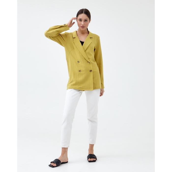 Жакет женский двубортный MIST р. 42, охра Жакет женский двубортный MIST р. 42, охра