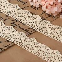 Кружево вязаное, 32 мм &times; 10 &plusmn; 1 м, цвет бежевый