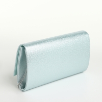 Сумка-клатч на магните, цвет голубой