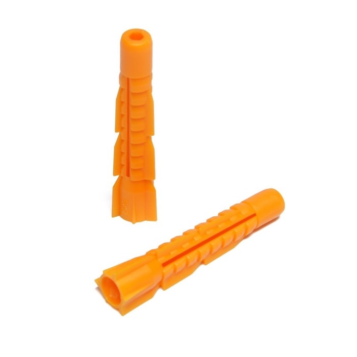 Дюбель ТУНДРА, универсальный, без бортика, полипропиленовый, 10x61 мм, фасовка 50 шт