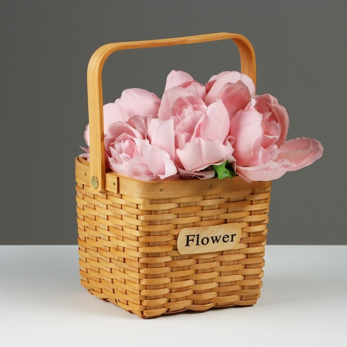 Корзина плетеная, 15 x 15 x 12/24 см, секвойя Корзина плетеная, 15 x 15 x 12/24 см, секвойя