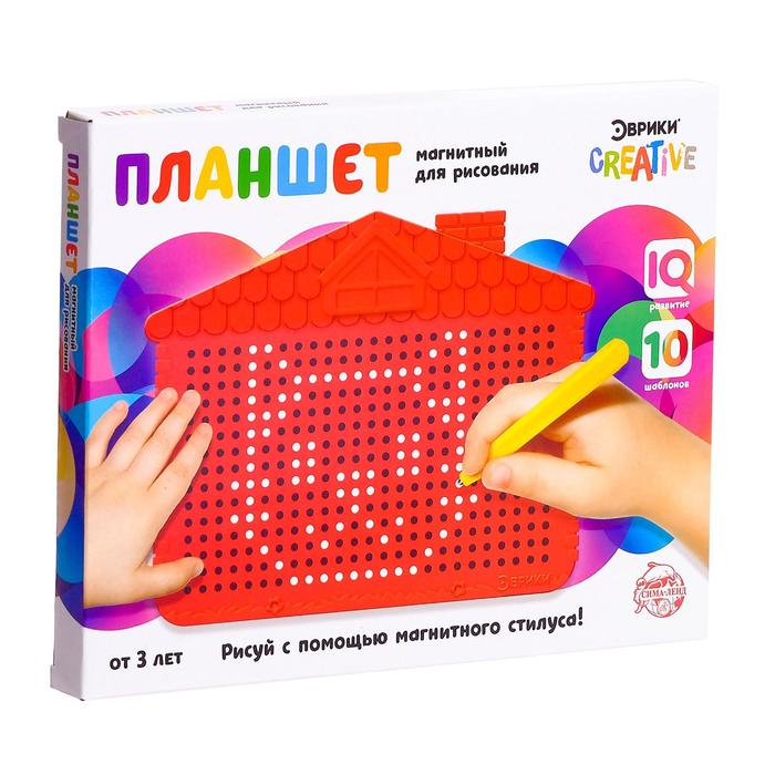 Планшет обучающий &laquo;Магнитное рисование&raquo;, цвет красный, 375 отверстий
