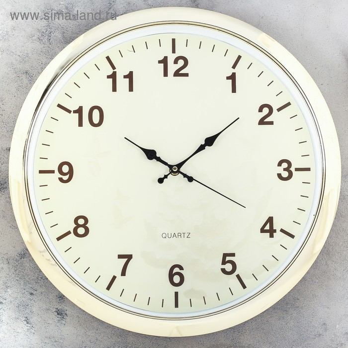 Часы настенные интерьерные большие "Риджли", d-40 см, дискретный ход