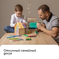 Кормушка-конструктор из ХДФ для птиц &laquo;Бочка&raquo; своими руками, 18 &times; 16 &times; 23 см, Greengo