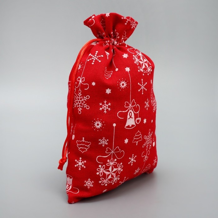 Мешочек подарочный холща «Яркий Новый Год», 16 х 24 см +/- 1.5 см, Новый год Мешочек подарочный холща «Яркий Новый Год», 16 х 24 см +/- 1.5 см, Новый год