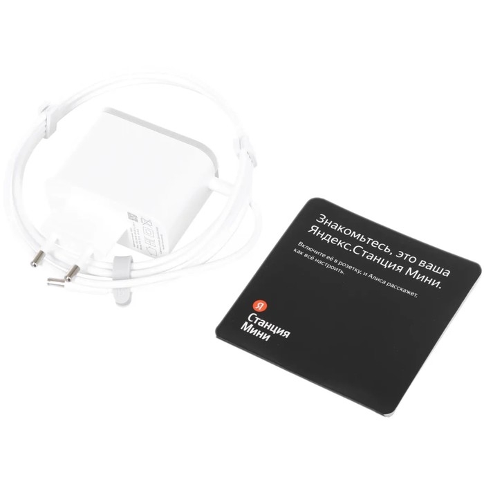 Умная колонка Умная колонка "Новая Яндекс Станция Мини" (YNDX-00020G), голосовой помощник Алиса,10Вт, с часами, серая