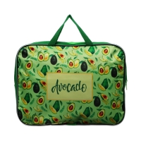 Папка с ручками текстильная А4, 350 х 270 х 70 мм, Calligrata "Авокадо"