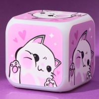 Часы будильник электронные &laquo;Котик&raquo;, мод.49, 7,8 х 7,8 см.