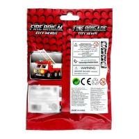 Конструктор &laquo;Пожарная машина&raquo;, 63 детали