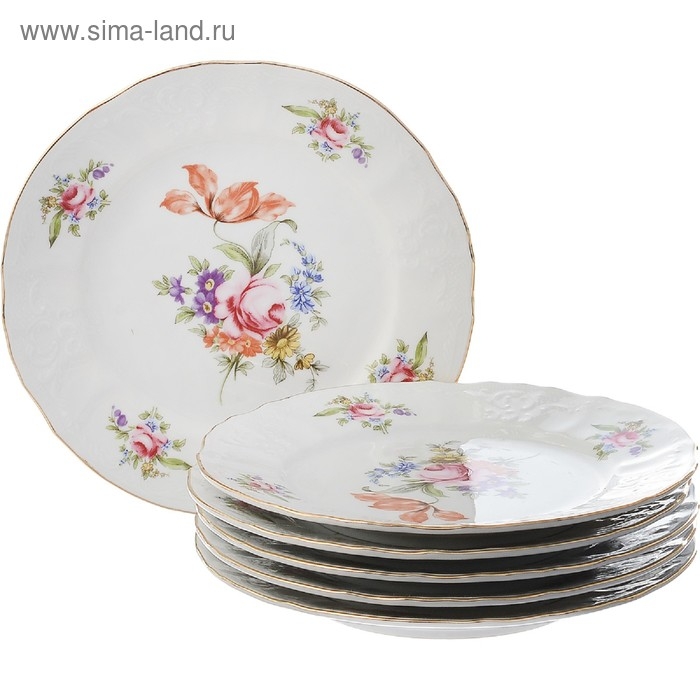 Тарелка десертная Bernadotte &laquo;Мейсенский букет&raquo;, 19 см