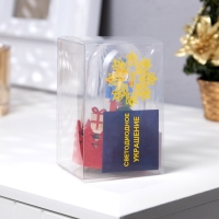 Светодиодная фигура под куполом &laquo;Щелкунчик&raquo; 6 &times; 9.5 &times; 6 см, дерево, батарейки LR1130х3 (в комплекте), свечение тёплое белое