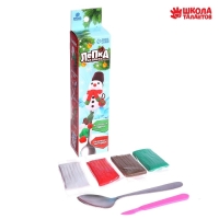 Ложка для декора полимерной глиной &laquo;Новый год! Снеговик в шарфике&raquo;, новогодний набор для творчества