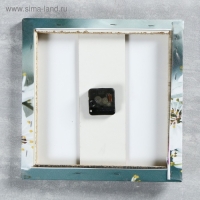 Часы настенные, модульные, серия: Цветы, "Весеннее цветение", 35х110  см