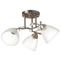 Люстра "Фриони" 3 лампы 40Вт Е27 бронза 45х45х26 Люстра "Фриони" 3 лампы 40Вт Е27 бронза 45х45х26