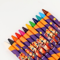Восковые мелки - карандаши с блёстками &laquo;Магия&raquo;, 12 цветов