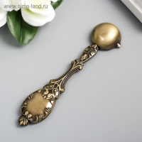 Ложка для плавления сургуча металл "Узорная" 36 гр 11х2,5х0,8 см Ложка для плавления сургуча металл "Узорная" 36 гр 11х2,5х0,8 см