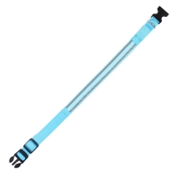 Ошейник с подсветкой Двойная полоса размер XL, ОШ 52-60 х 2,5 см, 3 режима свечения голубой