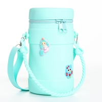 Сумка детская на молнии, наклейки МИКС, цвет бирюзовый Сумка детская на молнии, наклейки МИКС, цвет бирюзовый