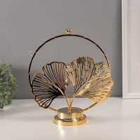 Подсвечник на 1 свечу "Листья Гинкго" с подсветкой, d-6 см 9,5х23,5х27 см Подсвечник на 1 свечу "Листья Гинкго" с подсветкой, d-6 см 9,5х23,5х27 см