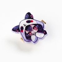 Заколка для волос светящаяся &laquo;Милашка Чиби&raquo;, 3 х 3 см