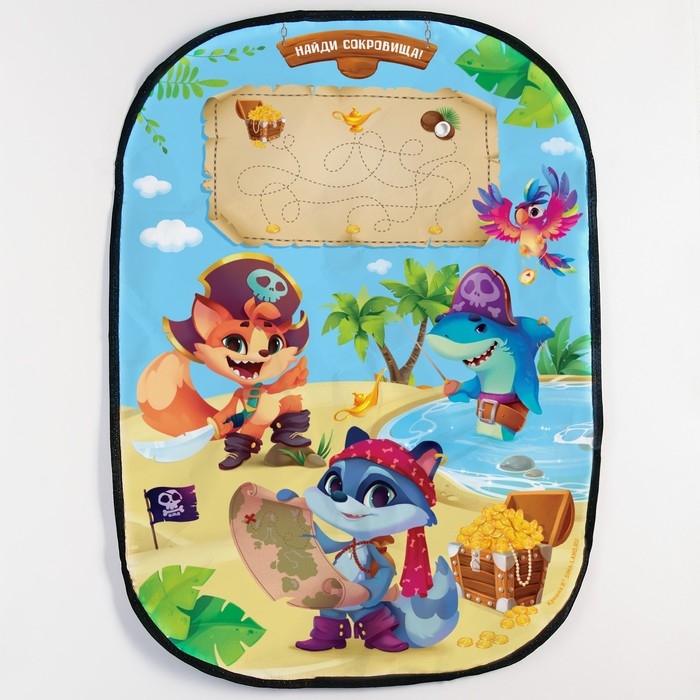 Незапинайка - защитная накидка на сиденье автомобиля «Пираты», 67х47,5 см Незапинайка - защитная накидка на сиденье автомобиля «Пираты», 67х47,5 см