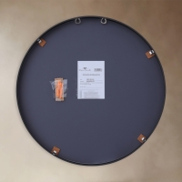 Зеркало "Чёрный матовый", настенное, 40 &times; 3 см