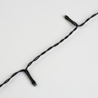 Гирлянда &laquo;Нить&raquo; 5 м, IP44, тёмная нить, 50 LED, свечение синее/аквамарин, 2 режима, солнечная батарея