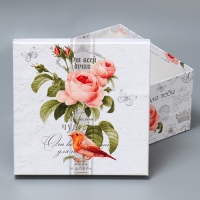 Набор коробок 10 в 1, упаковка подарочная, &laquo;Шебби&raquo;, 10.2 х 10.2 х 6‒28.2 х 28.2 х 15 см