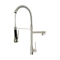 Cмеситель для кухни Accoona A5490-2, многофункциональный, гибкий излив, хром