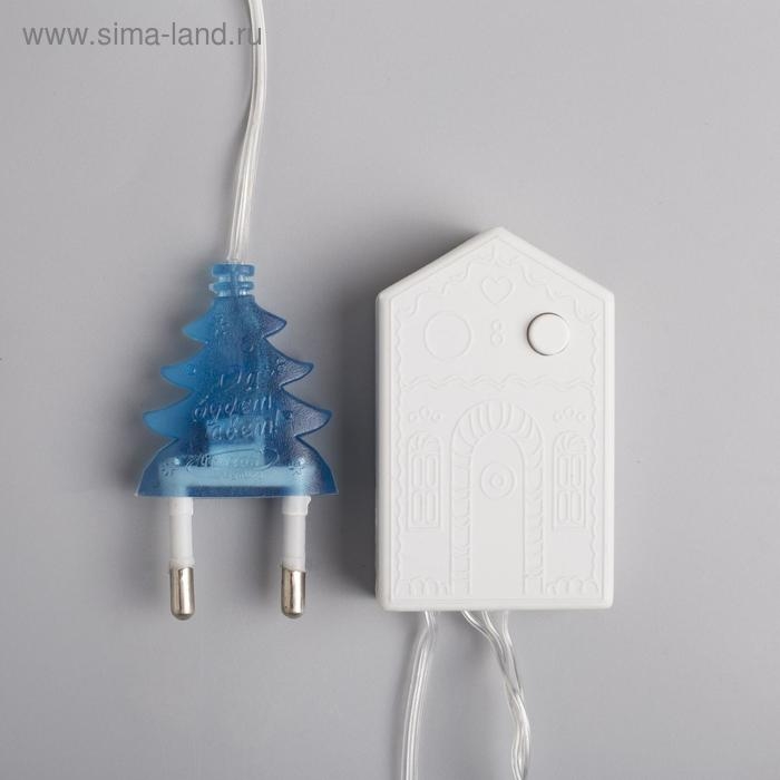 Гирлянда «Нить» 5 м с насадками «Шарики синие», IP20, прозрачная нить, 30 LED, свечение синее, 8 режимов, 220 В Гирлянда «Нить» 5 м с насадками «Шарики синие», IP20, прозрачная нить, 30 LED, свечение синее, 8 режимов, 220 В