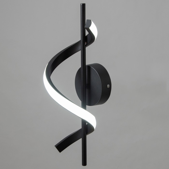 Бра Бра "Спираль" LED 16Вт 6000К черный 12х40 см