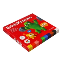 Пластилин 10 цветов, 180 г, ErichKrause "Jolly Friends", со стеком, в картонной упаковке Пластилин 10 цветов, 180 г, ErichKrause "Jolly Friends", со стеком, в картонной упаковке