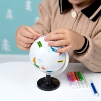 Обучающий набор &laquo;Глобус-раскраска&raquo;, изучаем достопримечательности