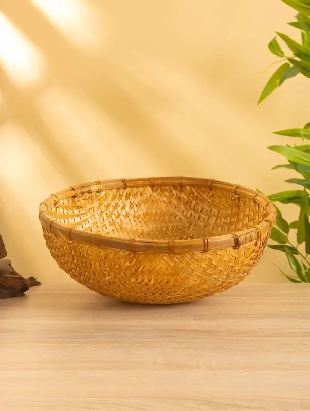 Чаша плетеная, 32 см, бамбук