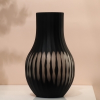 Ваза для цветов &laquo;Эрика&raquo; из черного стекла 29 х 17 х 17 см