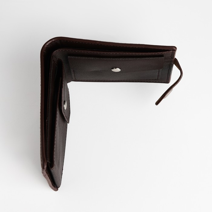 Портмоне мужское на магните, отдел для купюр, для карт, для монет, цвет коричневый Портмоне мужское на магните, отдел для купюр, для карт, для монет, цвет коричневый