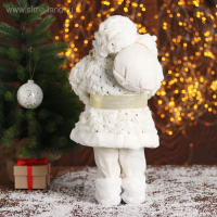 Дед Мороз "В белой шубке, с подарками" 45 см Дед Мороз "В белой шубке, с подарками" 45 см