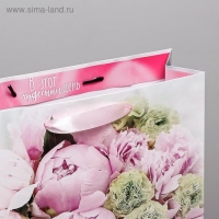 Пакет подарочный ламинированный вертикальный, упаковка, &laquo;Радости!&raquo;, ML 23 х 27 х 11,5 см