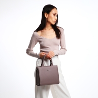 Сумка женская TEXTURA, тоут, средний размер, цвет капучино