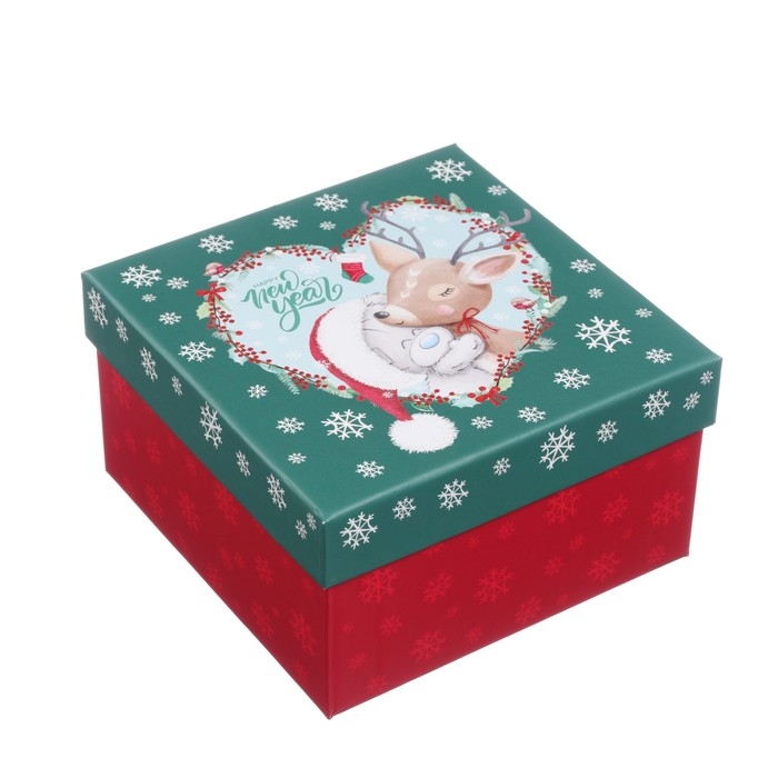 Новый год. Набор коробок 5 в 1 Новый год. Набор коробок 5 в 1 "С Новым Годом!", Me To You зелено-красная