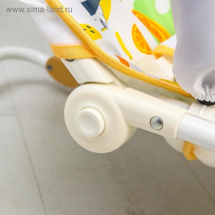 Шезлонг - качалка для новорождённых &laquo;Панда&raquo;, игровая дуга, игрушки МИКС